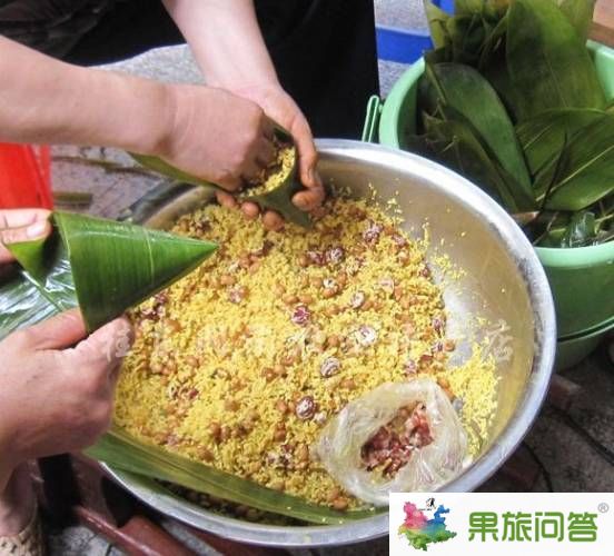 端午節在云南包家鄉的粽子